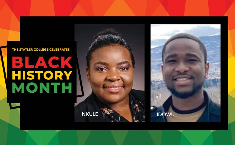 Statler College Celebrates Black History Month with Nkule and Idowu.