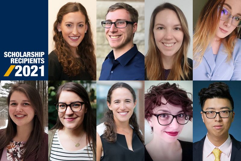Portraits of the recipients of the WVU Foundation scholarships