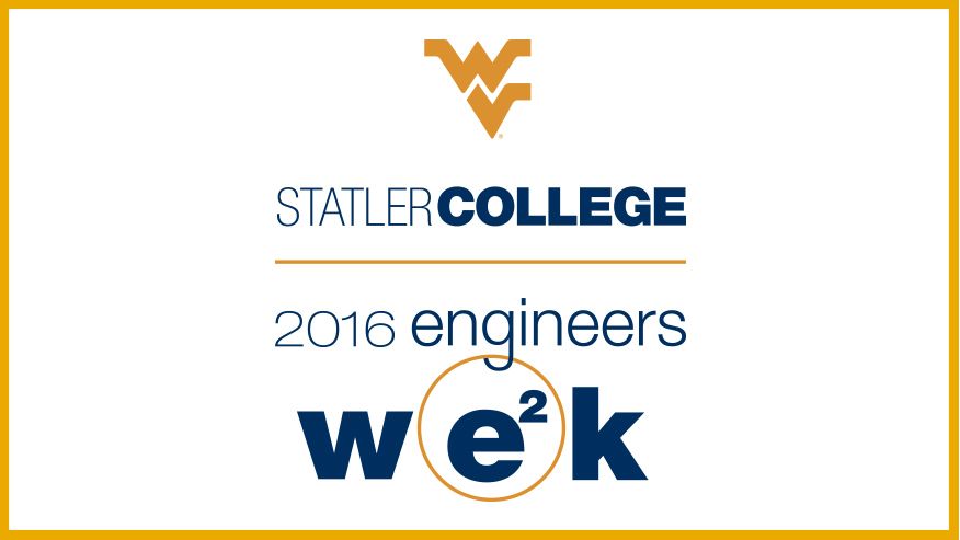The 2016 logo for Engineers Week at the Benjamin M Statler College of Engineering and Mineral Resources