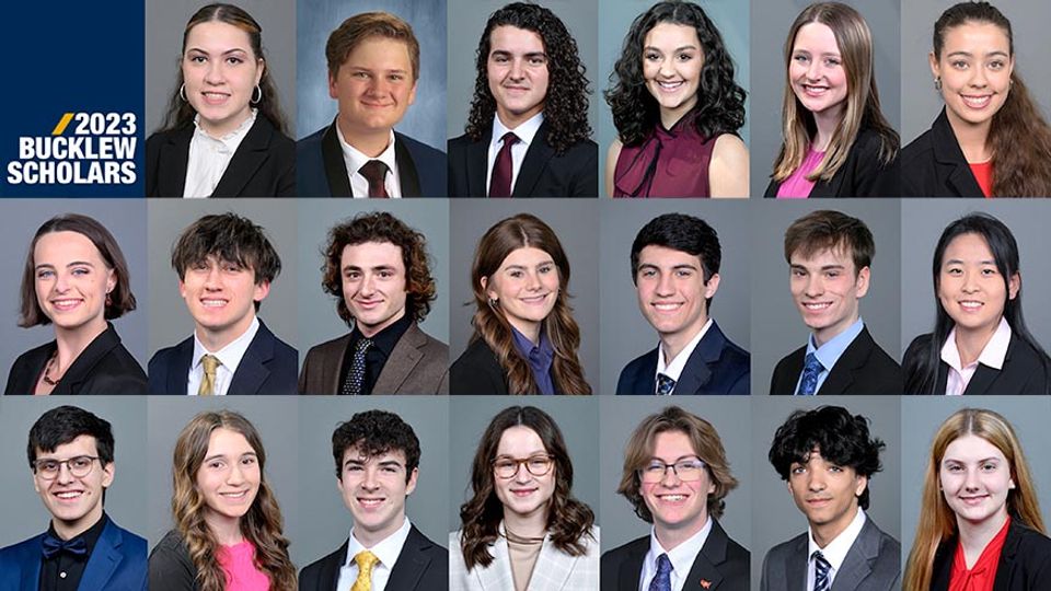 The 2023 West Virginia University Bucklew Scholars, shown here, are motivated by their empathy, hope for the future and drive to find solutions for issues facing Mountain State communities.