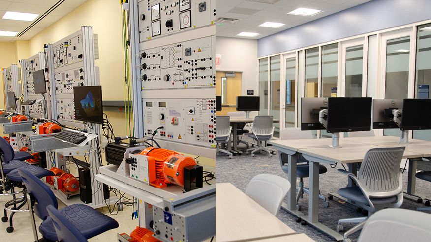 The Morey Energy Systems Lab and LCSEE Learning and Collaboration Space 