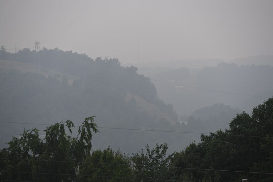 Smoky hills in West Virginia