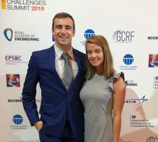 Billy Fox and Karoline Edmonds at the Global Grand Challenges Summit in London, England.