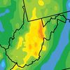 A geothermal heat map of West Virginia. 