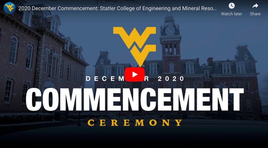202 December Commencement Ceremony: Statler College of Engineering and Mineral Resources