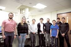 A photo of students in Xueyan Song's research lab