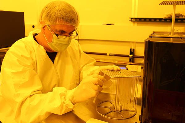 Creating COVID swabs in a clean room