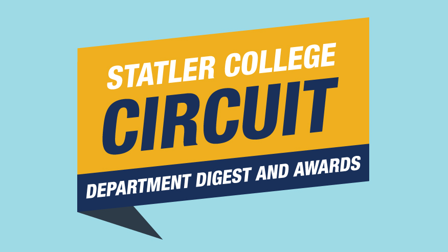The Statler Circuit is a monthly digest of news from Statler College departments and organizations that showcases the continued successes and accomplishments of our faculty, staff and students.
