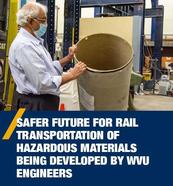 Safer future for rail transportation of hazardous materials being developed by WVU engineers