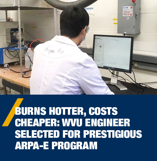 Burns hotter, costs cheaper: WVU engineer selected for prestigious ARPA-E program - Shanshan Hu, a postdoctoral scholar, performs a high temperature corrosion measurement of alloys.
