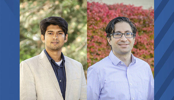 Piyush Mehta (pictured left) and Berk Tulu (pictured right), both assistant professors in the Statler College, have been named J. Wayne and Kathy Richards Faculty Fellows in Engineering.